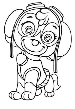 39 Playful Paw Patrol Skye Coloring Pages Printable 15