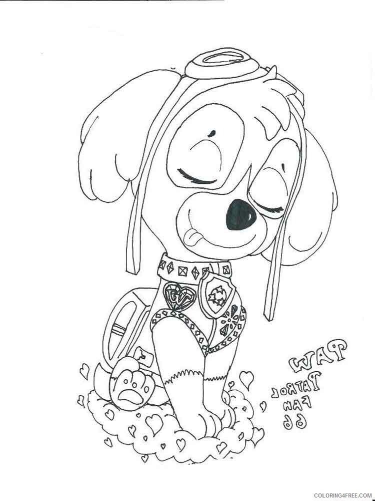 39 Playful Paw Patrol Skye Coloring Pages Printable 17