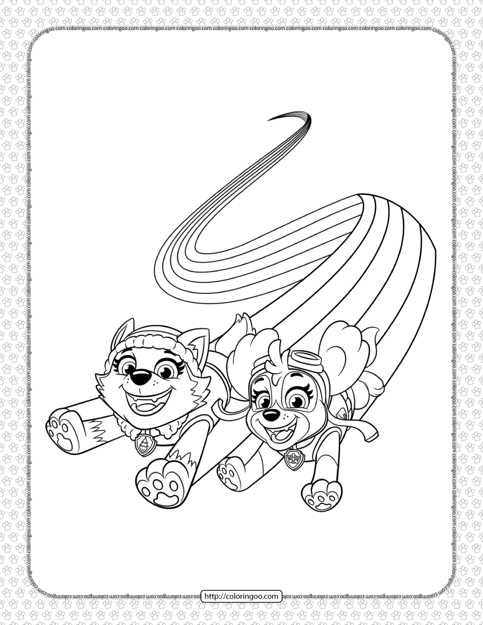 39 Playful Paw Patrol Skye Coloring Pages Printable 30