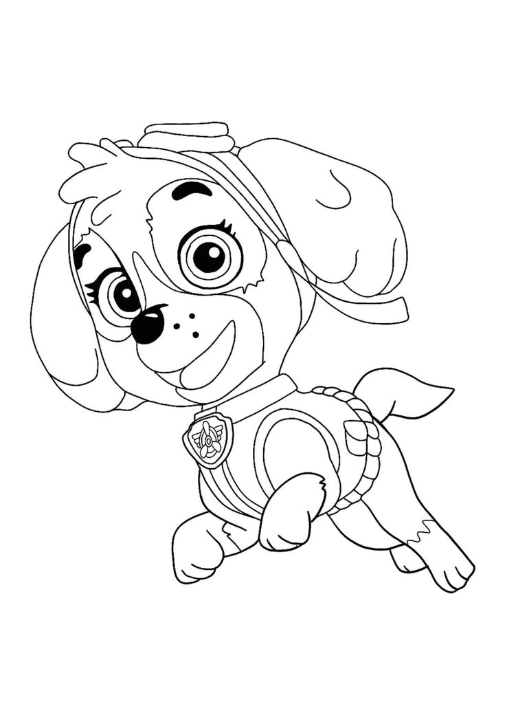 39 Playful Paw Patrol Skye Coloring Pages Printable 7