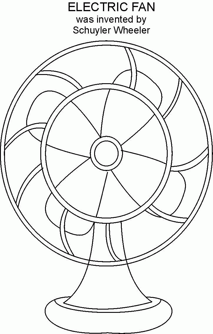 ceiling fan coloring page printable jpg