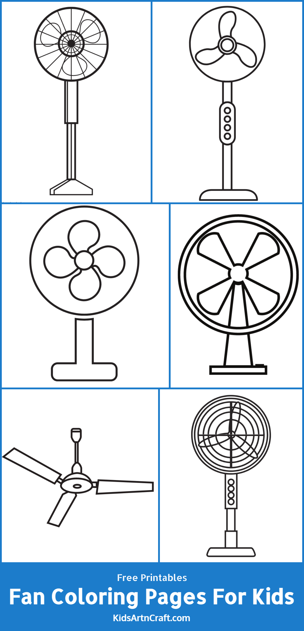 91 Ceiling Fan Coloring Page Printable 29