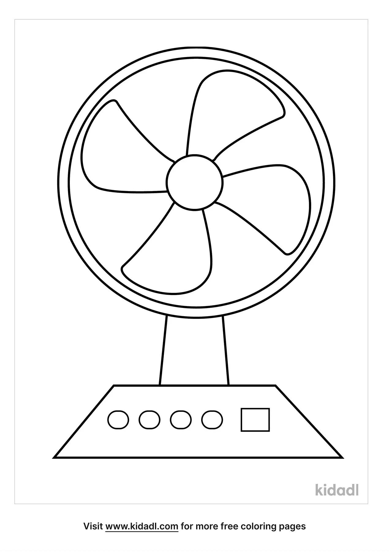 91 Ceiling Fan Coloring Page Printable 51