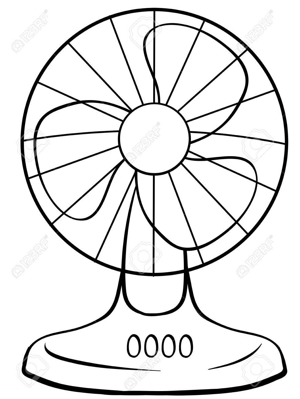 ceiling fan coloring page printable jpg