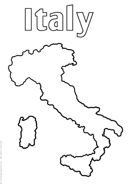 flag of italy coloring page printable jpg