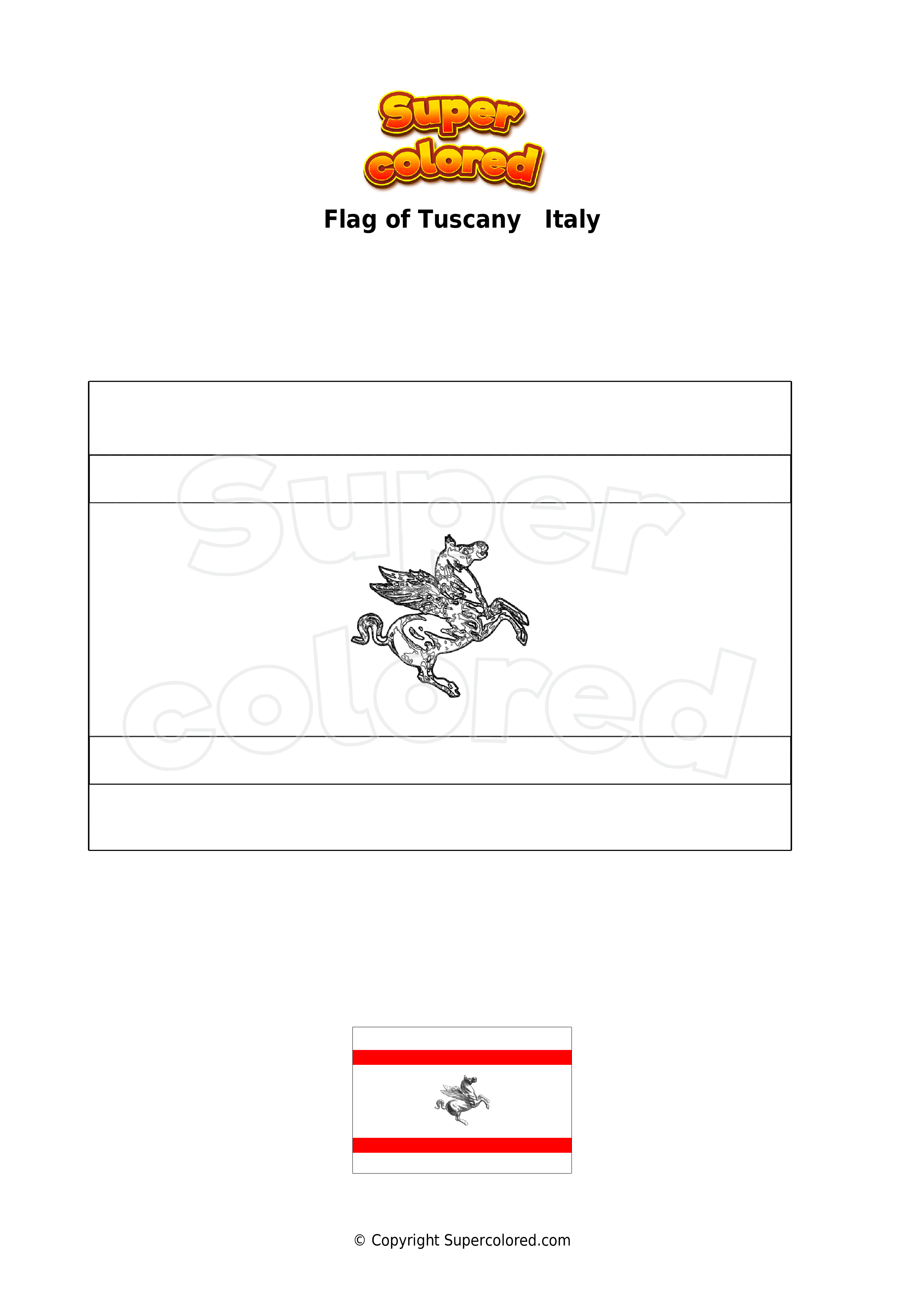 92 Flag of Italy Coloring Page Printable 33