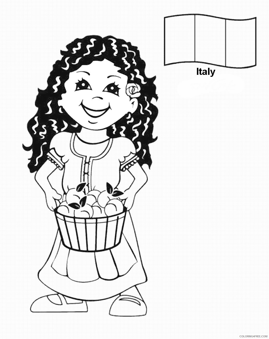 92 Flag of Italy Coloring Page Printable 47