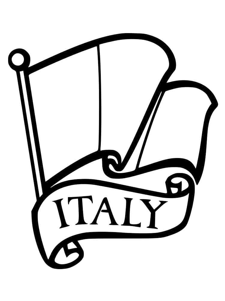 92 Flag of Italy Coloring Page Printable 51