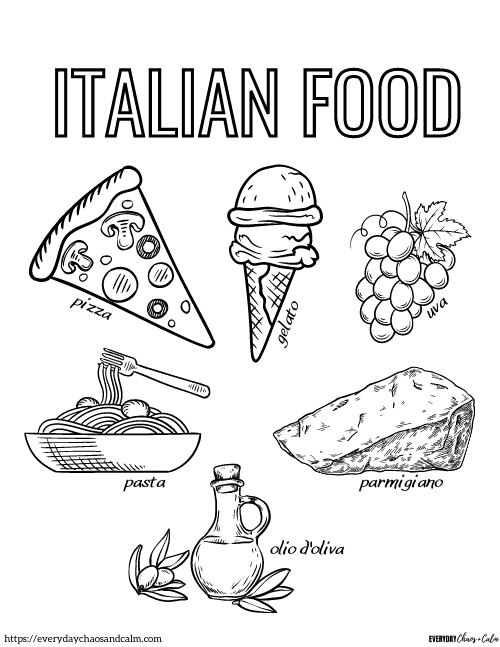 92 Flag of Italy Coloring Page Printable 52