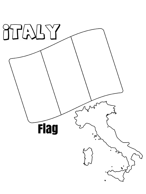 92 Flag of Italy Coloring Page Printable 71