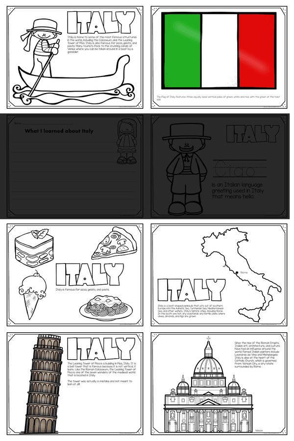 92 Flag of Italy Coloring Page Printable 79