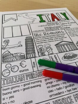 flag of italy coloring page printable jpg