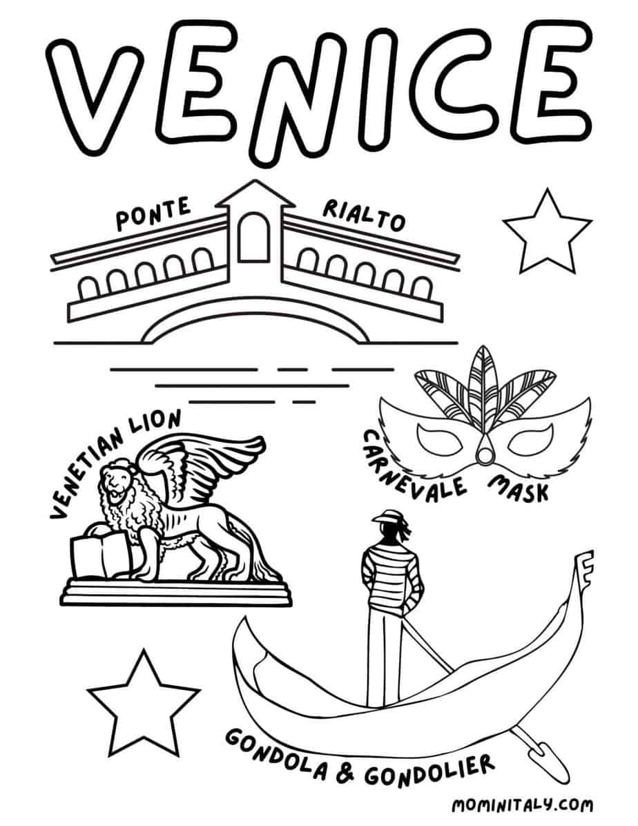 92 Flag of Italy Coloring Page Printable 89