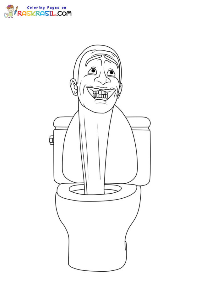 95 Toilet Coloring Page Printable 12