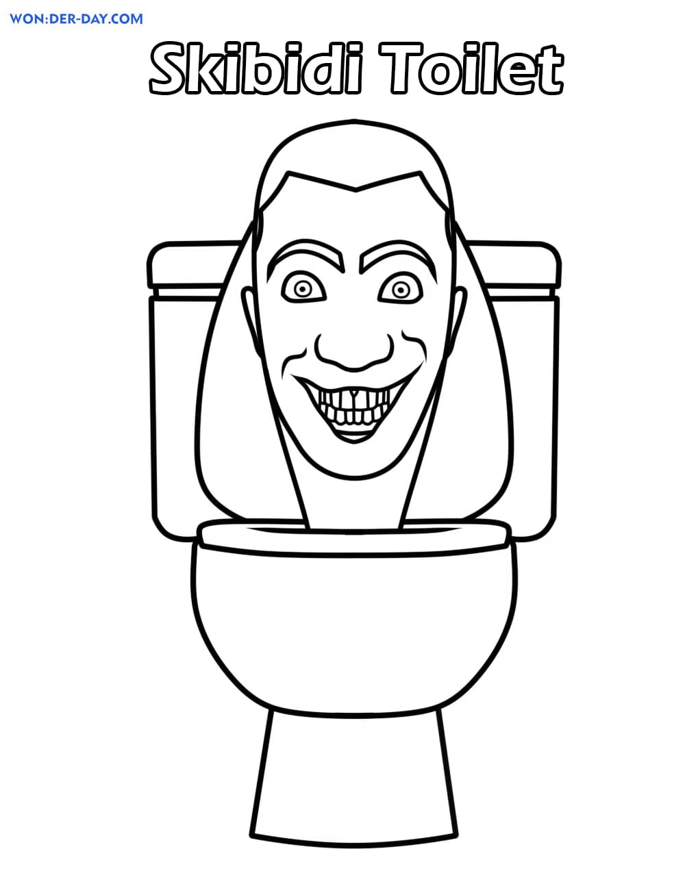 95 Toilet Coloring Page Printable 48