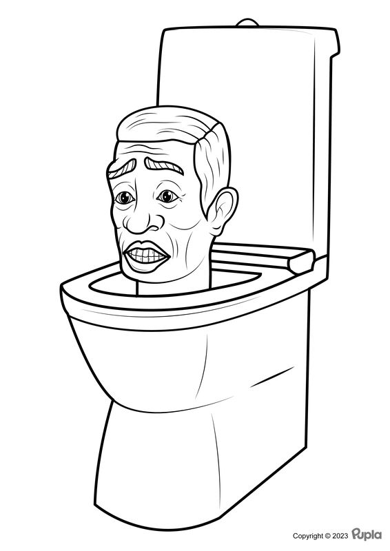 95 Toilet Coloring Page Printable 54