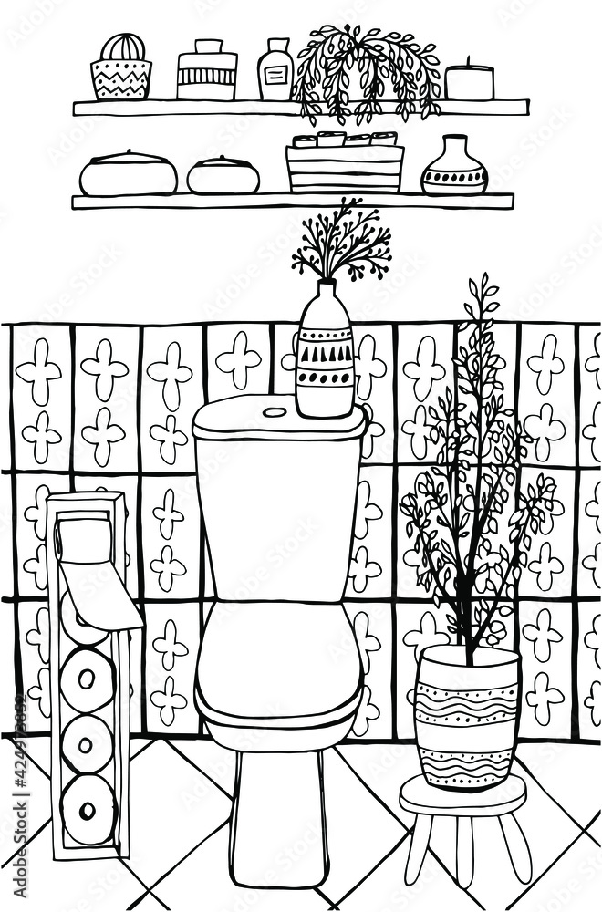 95 Toilet Coloring Page Printable 71