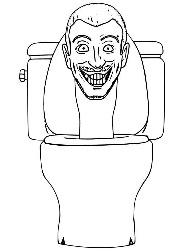 95 Toilet Coloring Page Printable 9