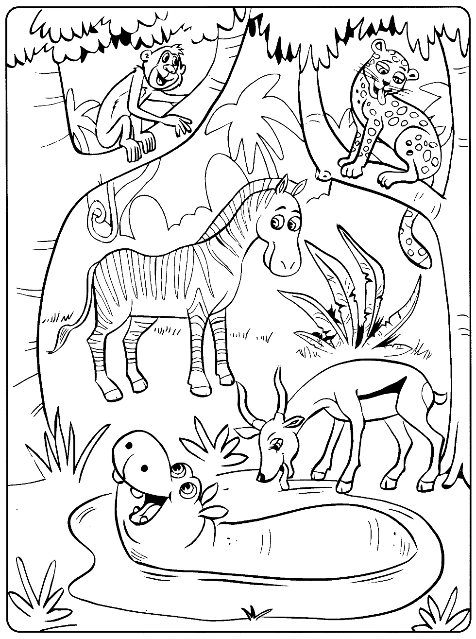 wonderful animals coloring pages printable jpg