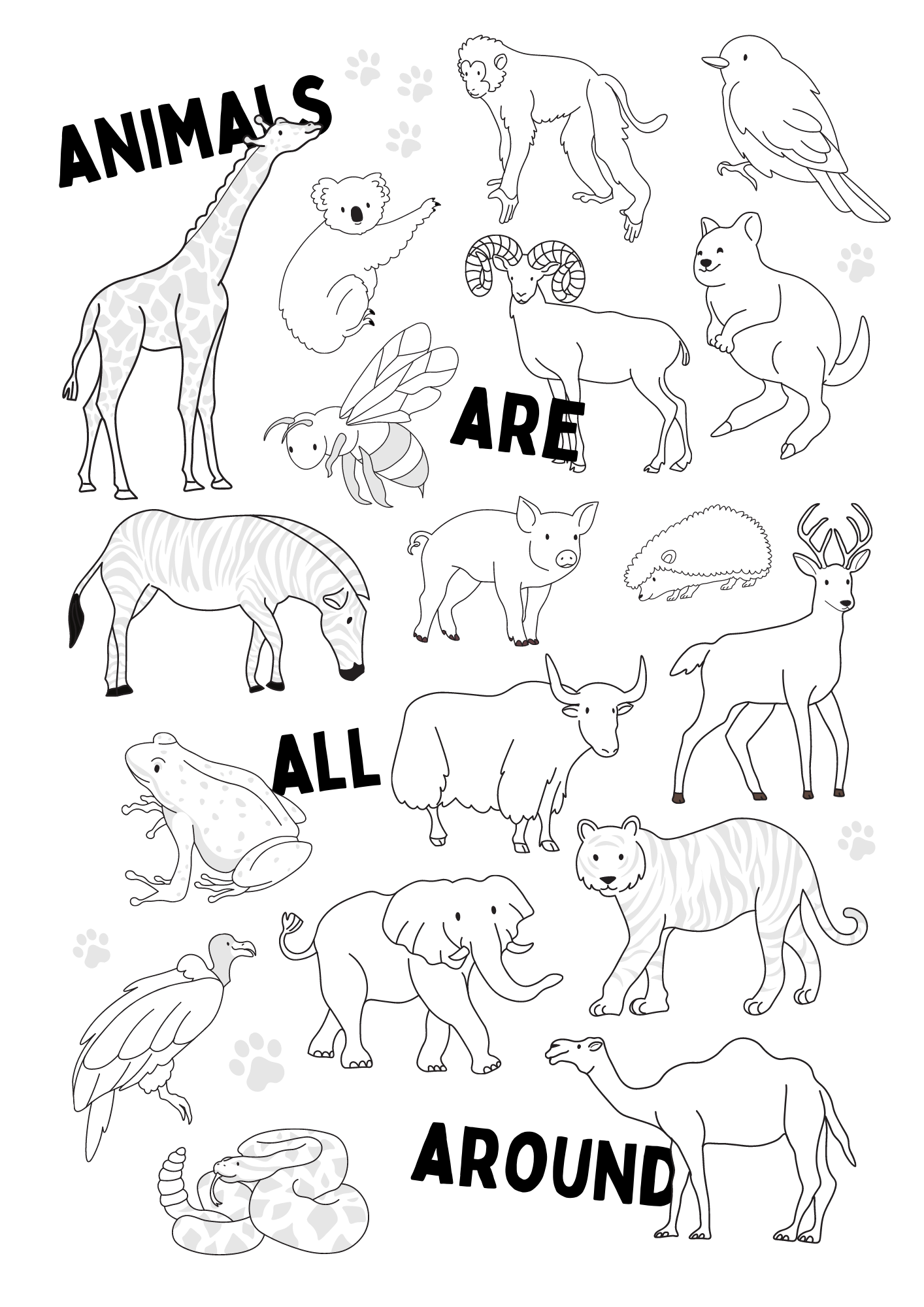 95 Wonderful Animals Coloring Pages Printable 24