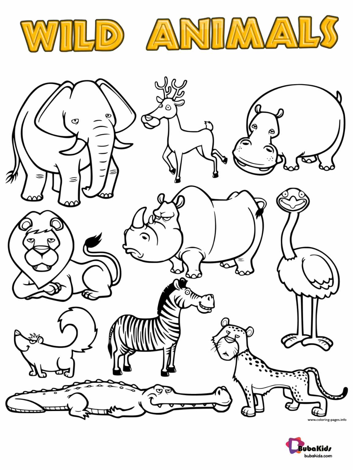 95 Wonderful Animals Coloring Pages Printable 37