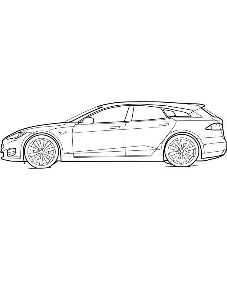 tesla model coloring page printable jpg