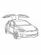 96 Tesla Model 3 Coloring Page Printable 73