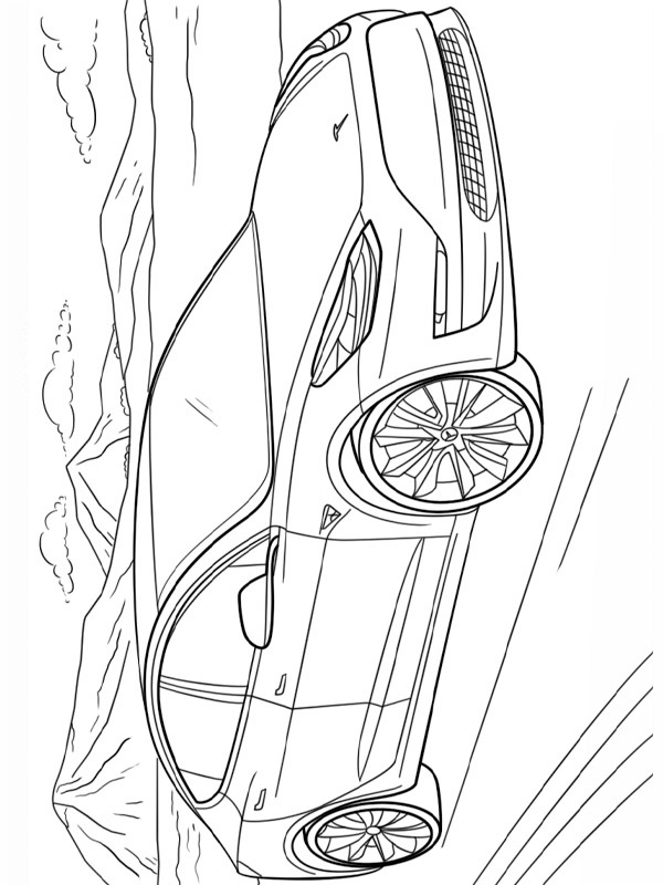 tesla model coloring page printable jpg