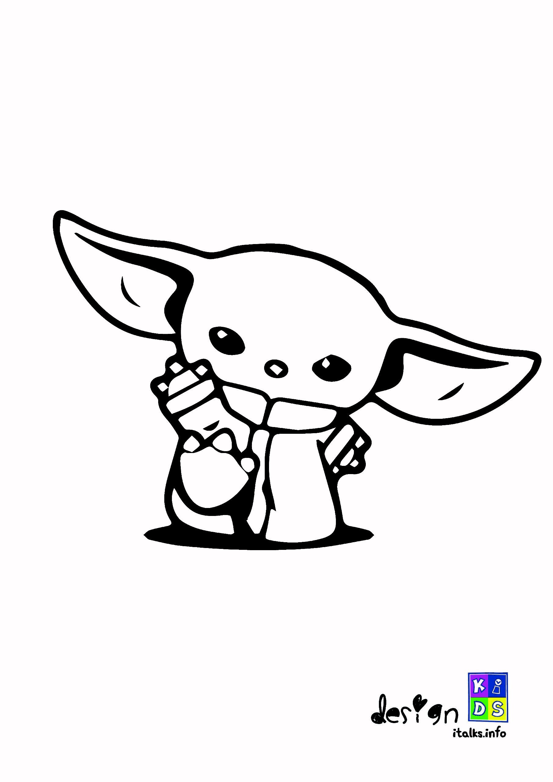 137+ Magical Baby Yoda Coloring Pages Printable