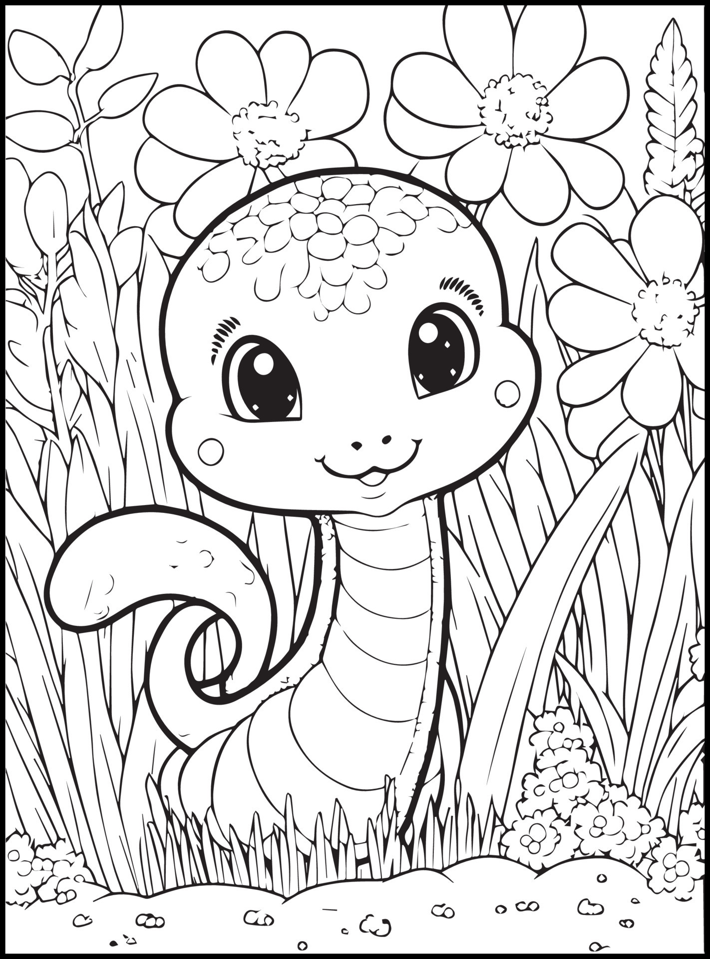 133+ Colorful Animal Coloring Pages Printable