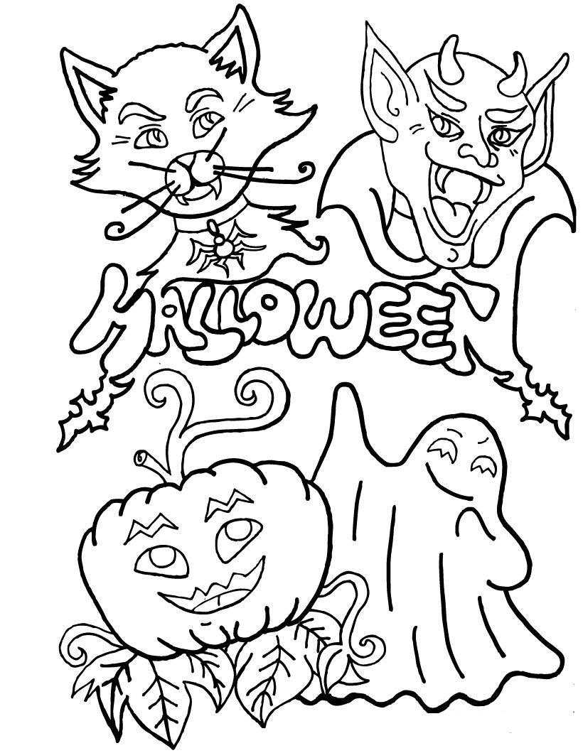 31 Free Printable Halloween Coloring Pages 4