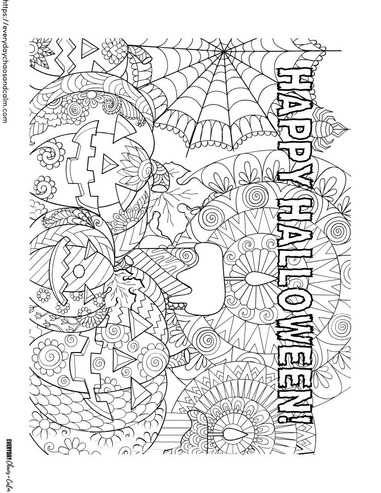 31 Free Printable Halloween Coloring Pages 8