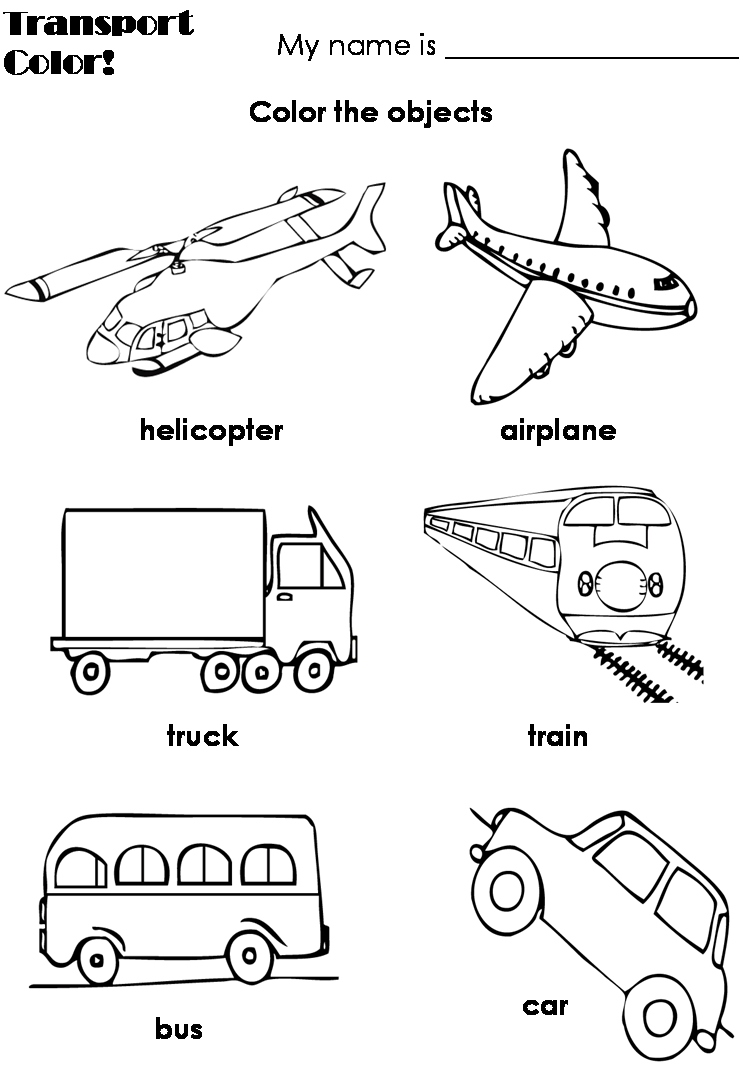 31 Land Transportation Coloring Pages Printable 24