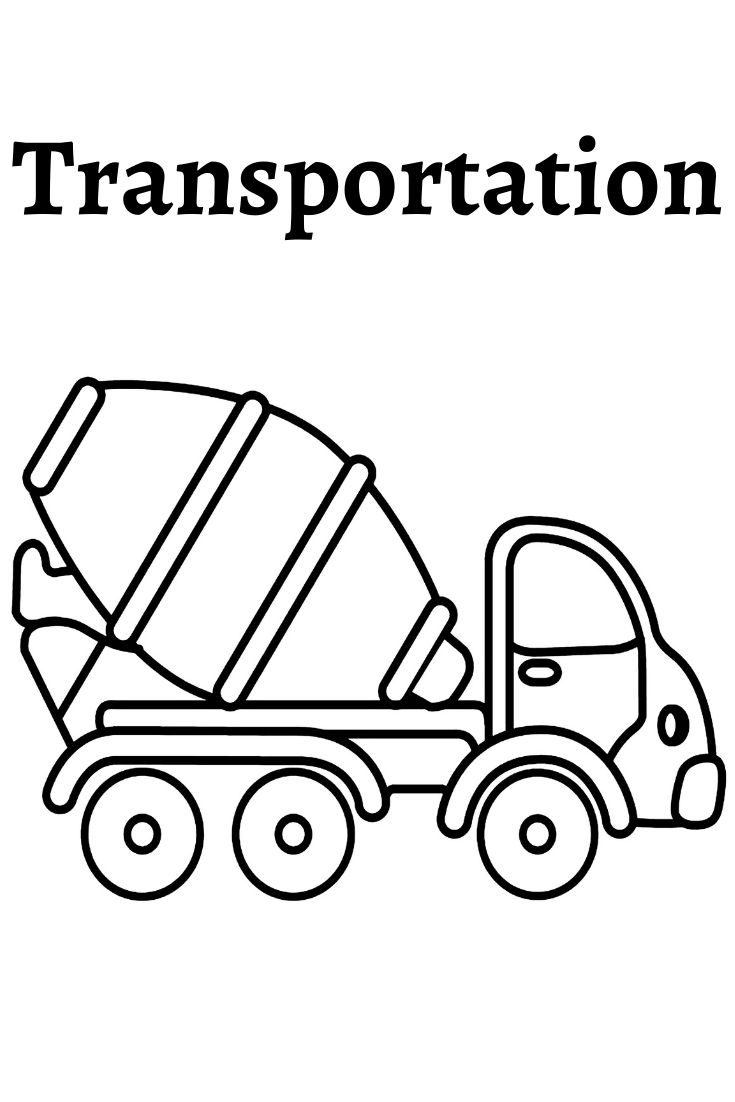 31 Land Transportation Coloring Pages Printable 3