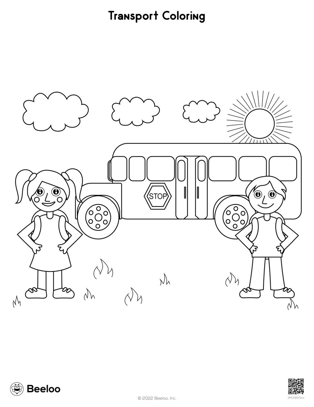 31 Land Transportation Coloring Pages Printable 30