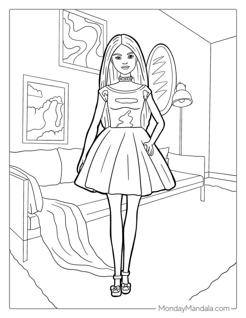 31 LOL Barbie Coloring Pages Fun Printable 4