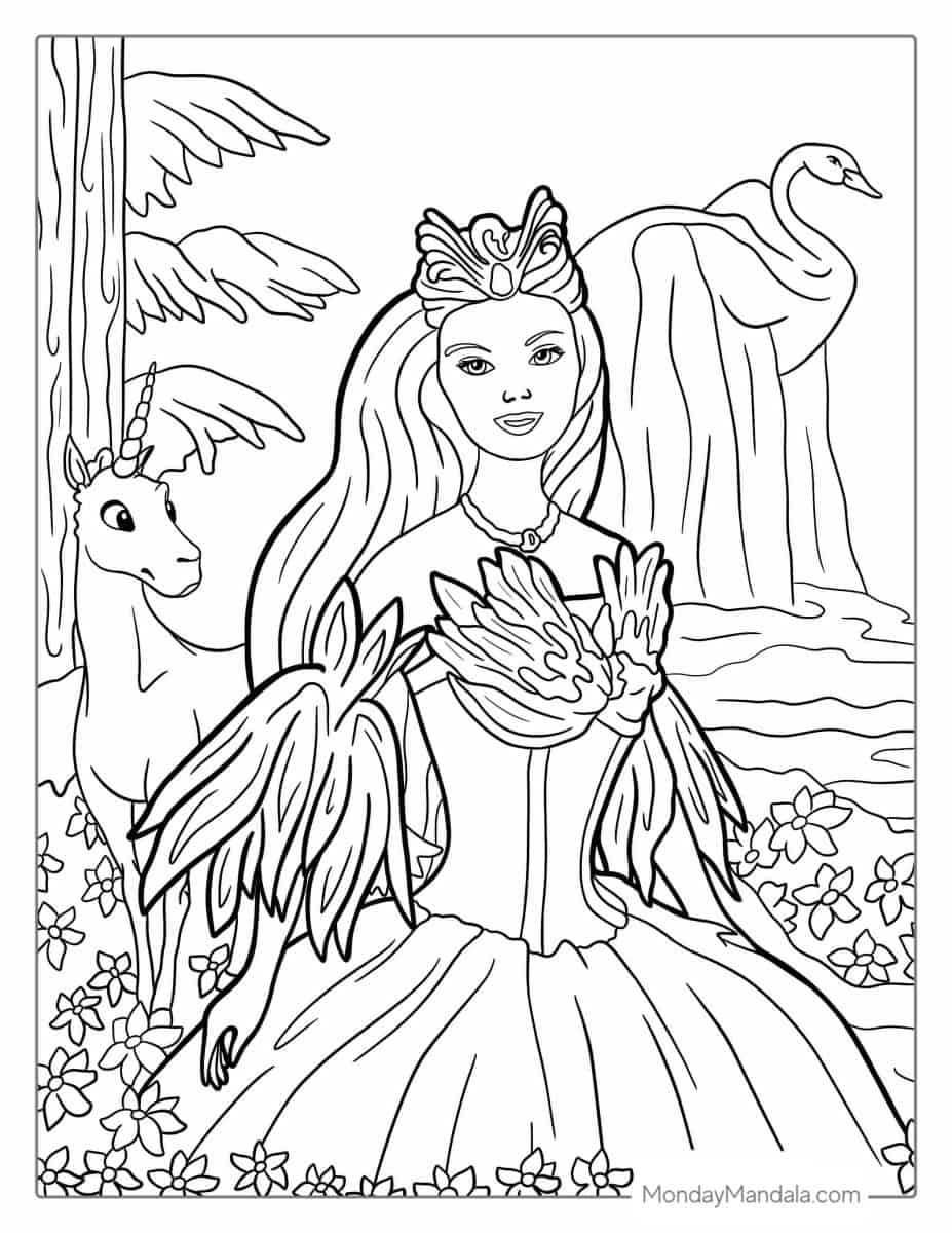 31 LOL Barbie Coloring Pages Fun Printable 6