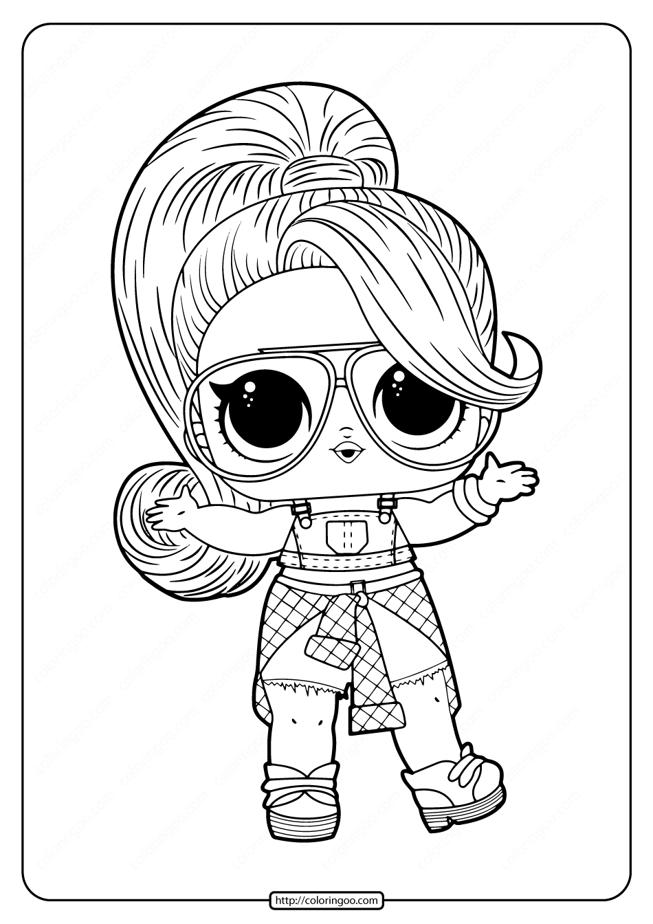 31 LOL Barbie Coloring Pages Fun Printable 9