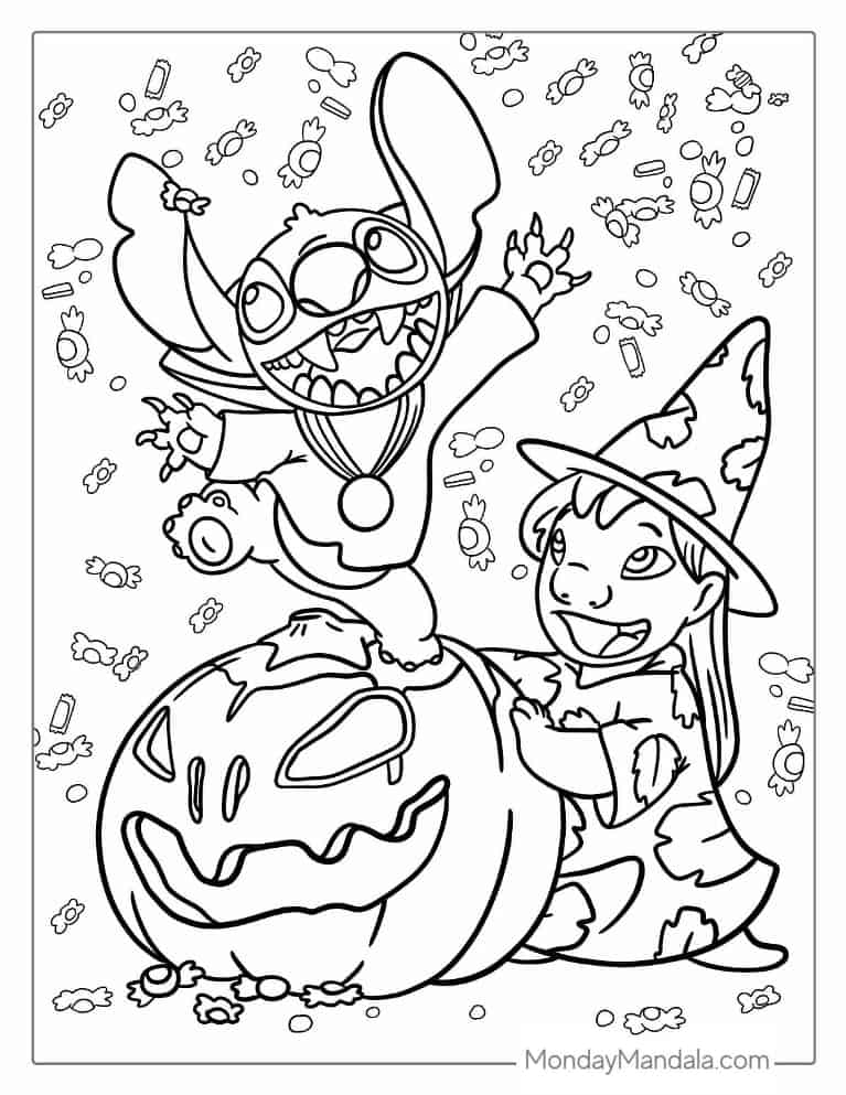 32 Bluey Halloween Coloring Pages 10