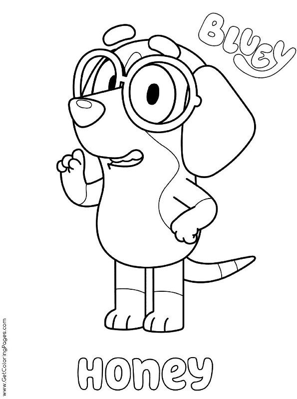 32 Bluey Halloween Coloring Pages 14