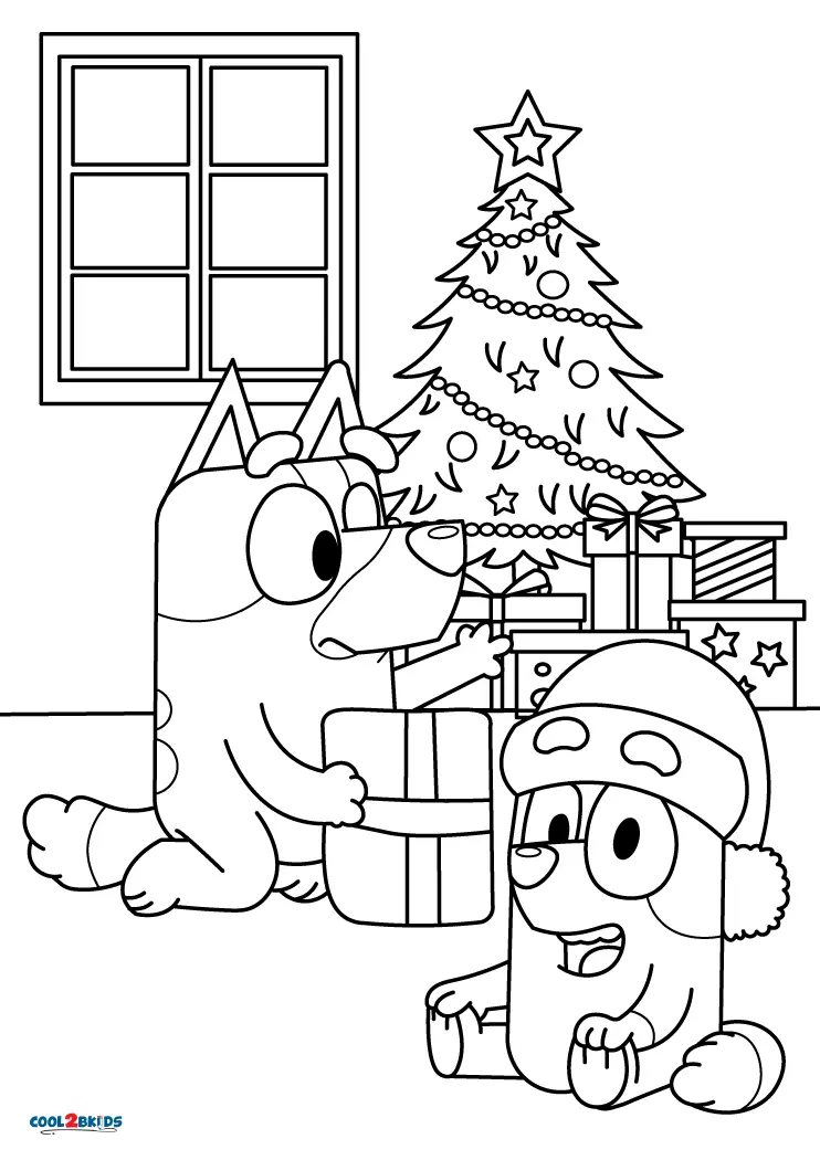 32 Bluey Halloween Coloring Pages 15