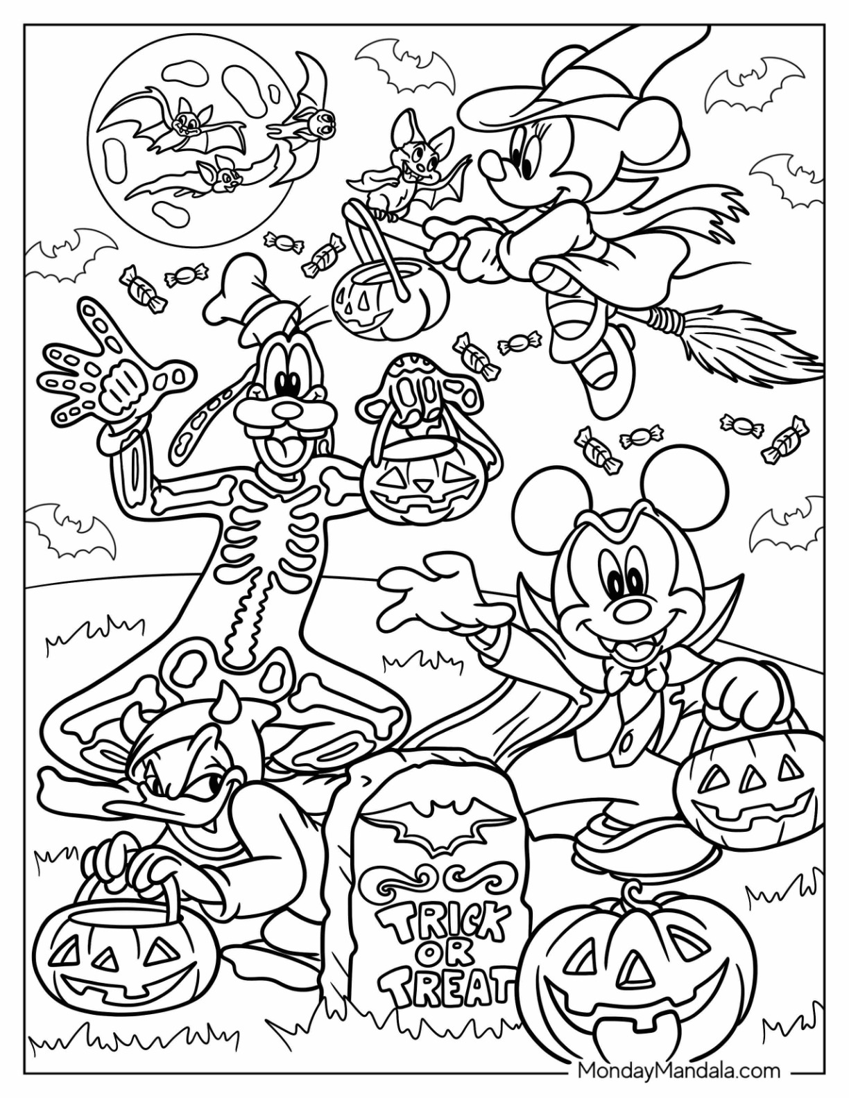 bluey halloween coloring pages jpg