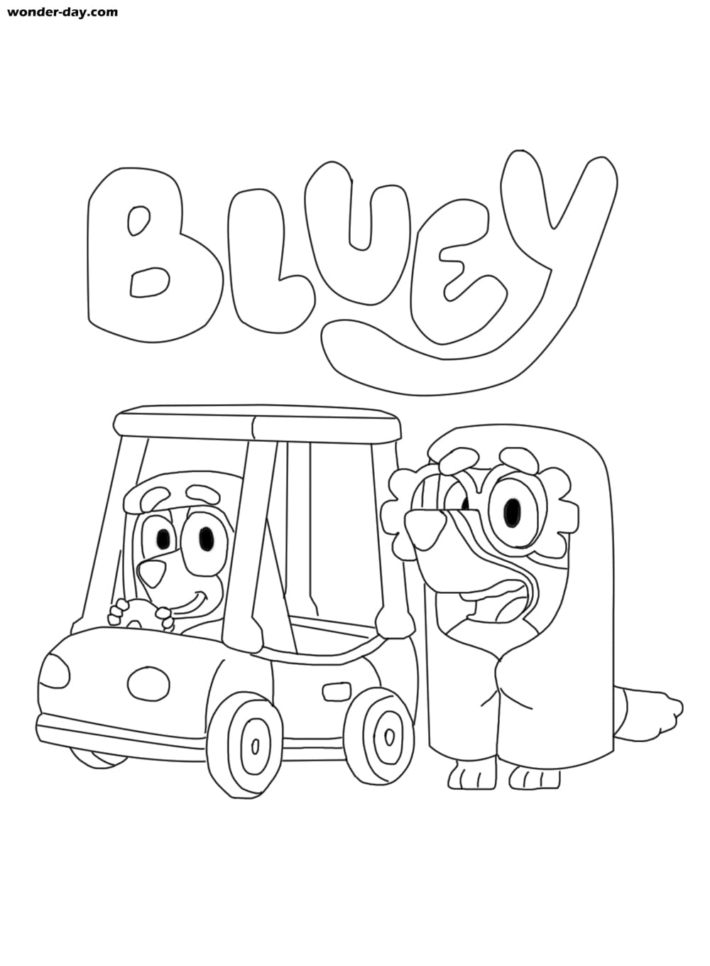 bluey halloween coloring pages jpg