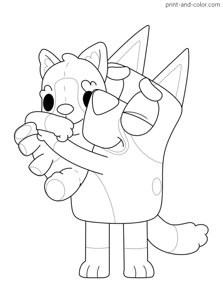 bluey halloween coloring pages jpg