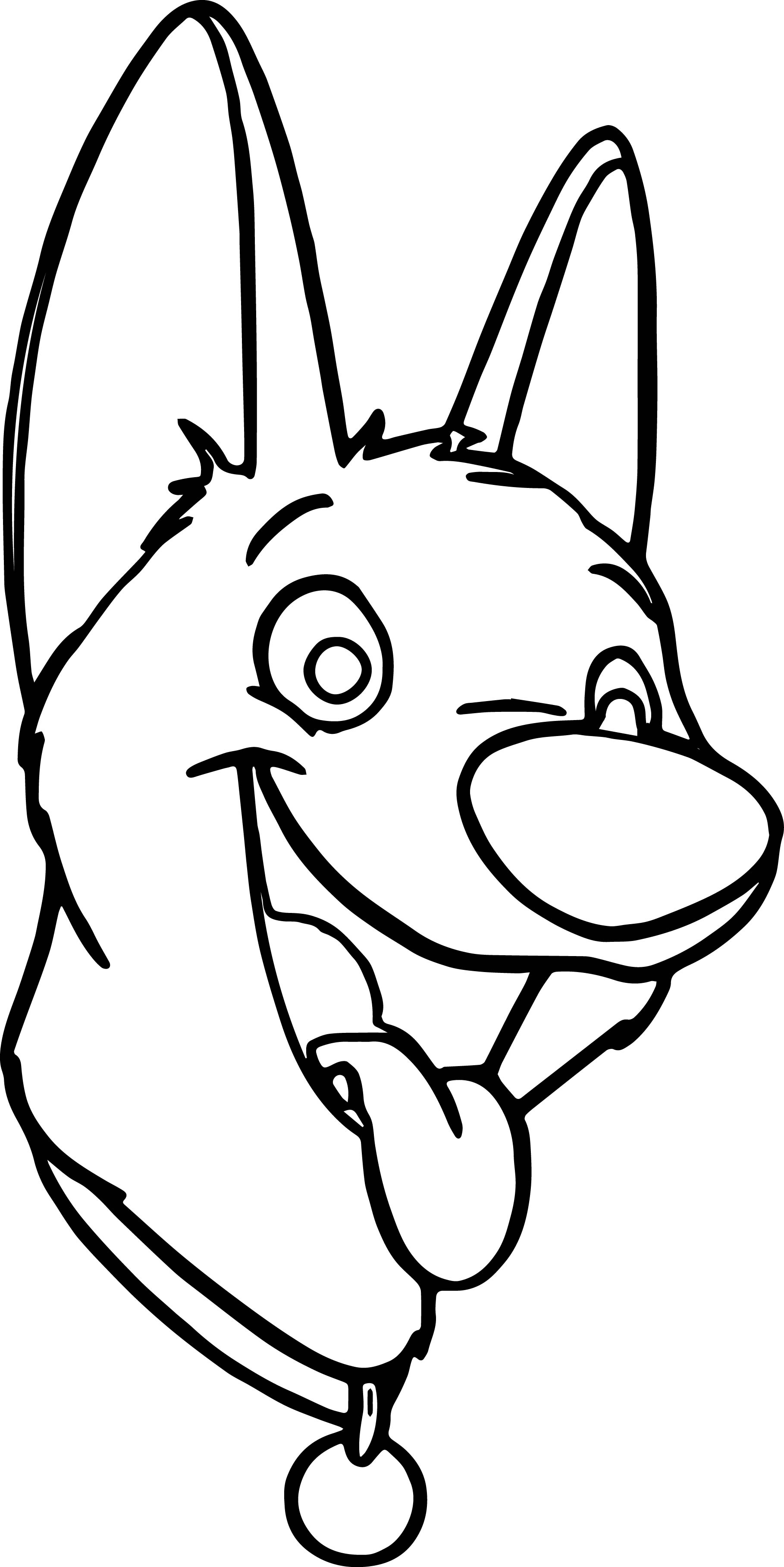 33 Dog Head Coloring Pages Printable 8