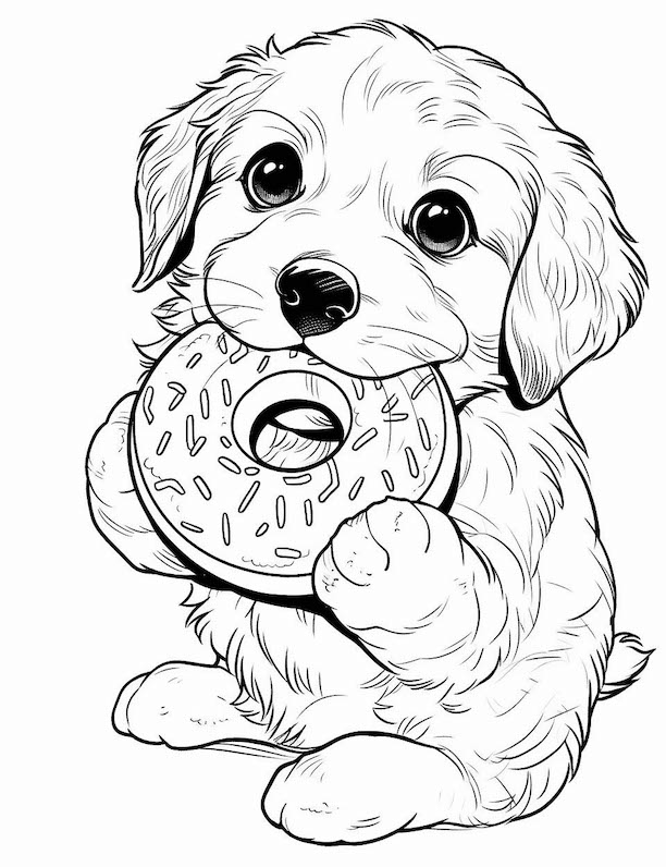 fall dog coloring pages printable jpg