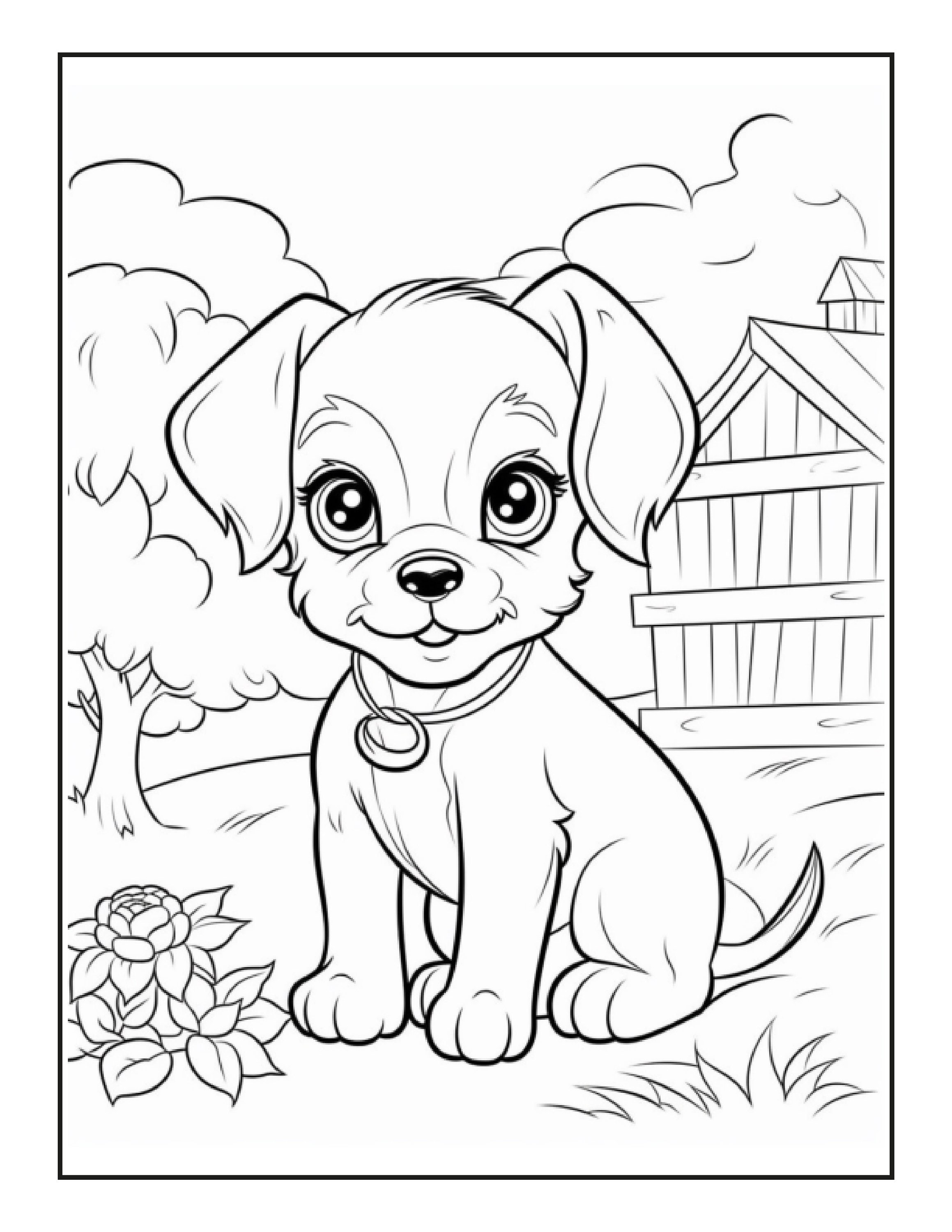 fall dog coloring pages printable jpg