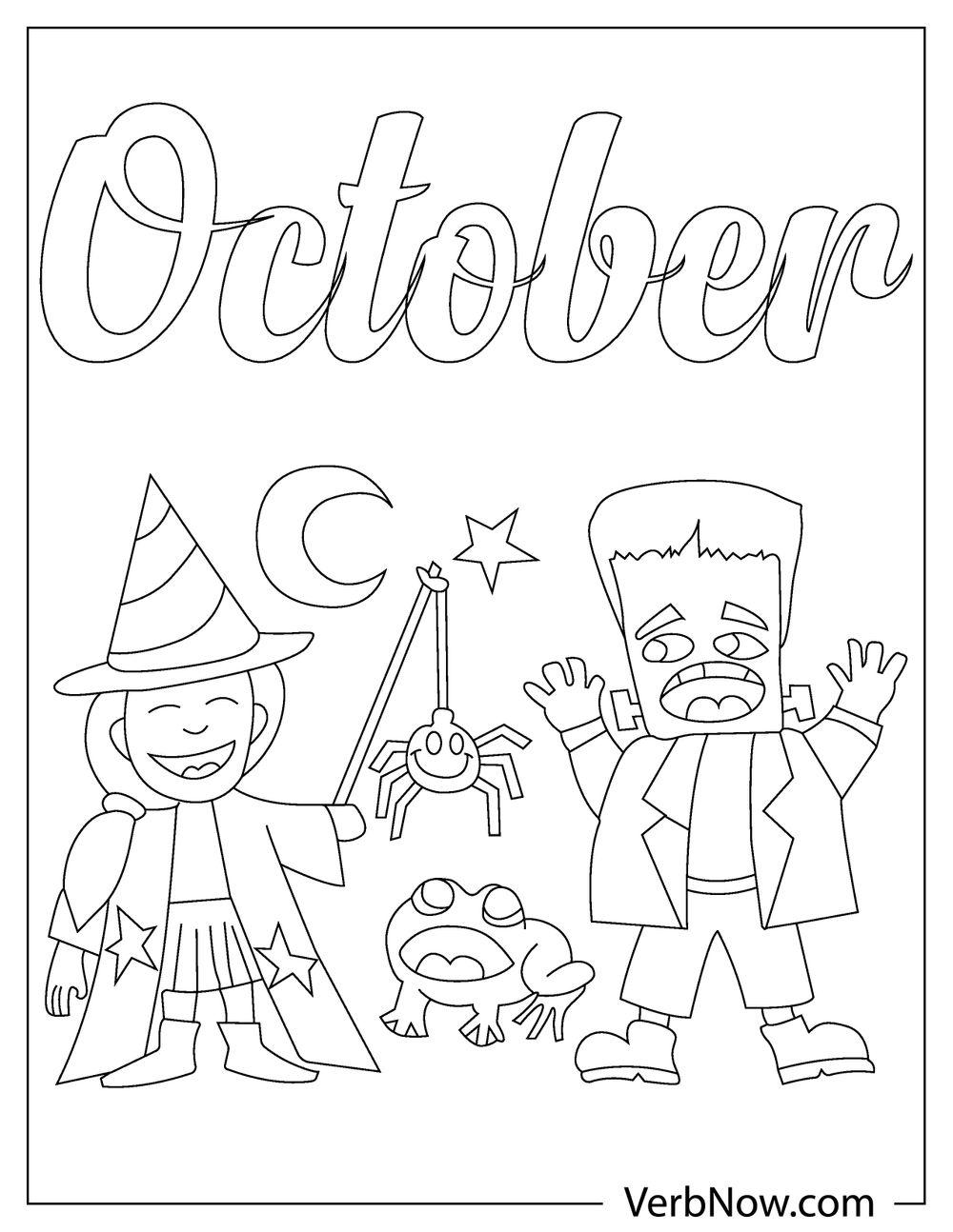 33 Free October Coloring Pages Printable 2