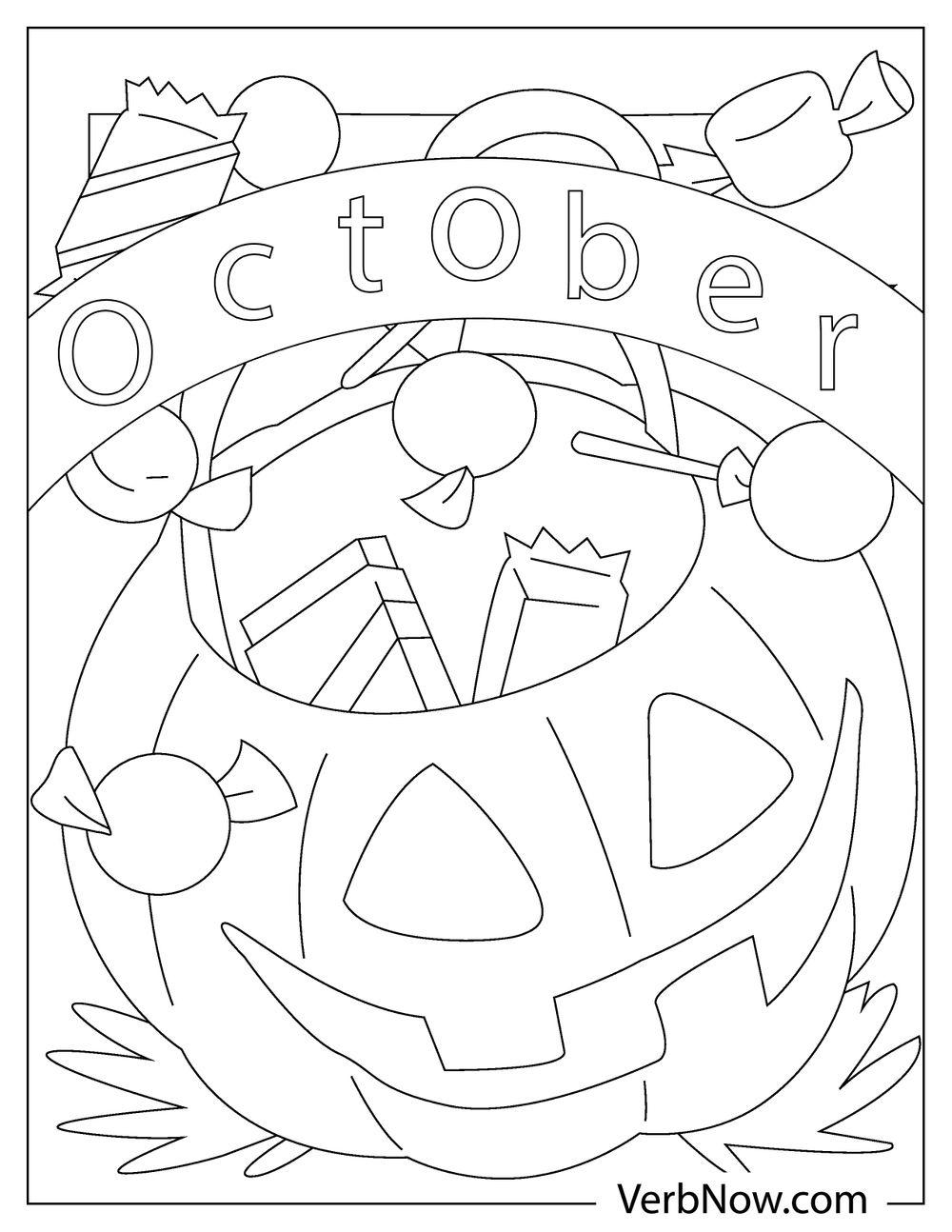 33 Free October Coloring Pages Printable 25