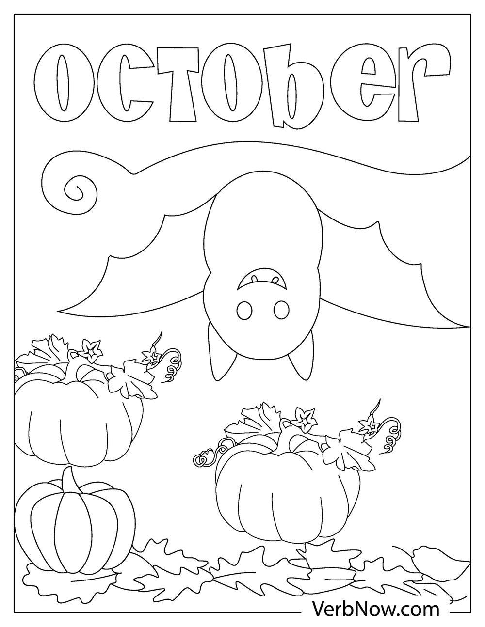 33 Free October Coloring Pages Printable 27